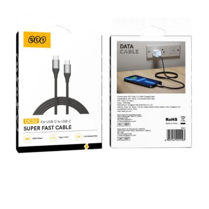 qcy dc22 100w type c super fast cable 1