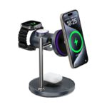 WiWU Qi2 3 in 1 25W Space Station Air cooled Magnetic Wireless Charger - Image 2