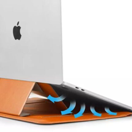 wiwu skin ultra pu leather portable stand sleeve macbook 1