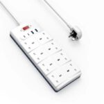 WiWU Wi-S009 desktop power strip USB-C and USB-A ports detail