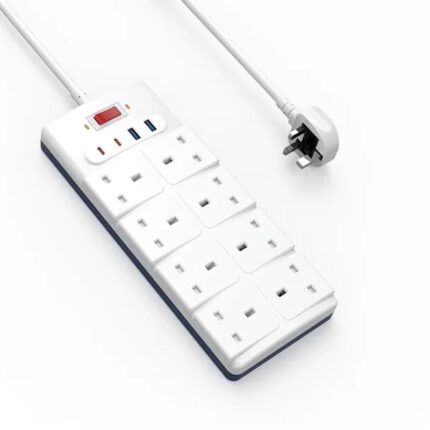 WiWU Wi-S009 desktop power strip USB-C and USB-A ports detail