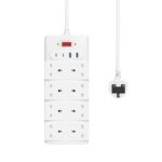 WiWU Wi-S009 20W GaN 12-in-1 desktop power strip front design