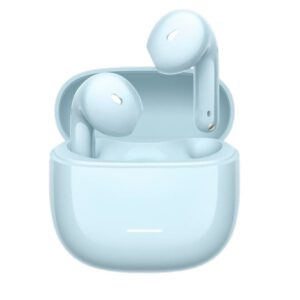 Xiaomi Redmi Buds 8 Active TWS earbuds front view with charging case