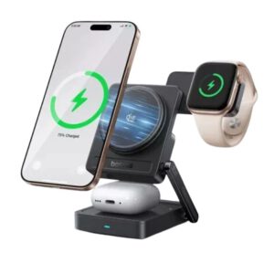 Baseus PicoGo AF21 3 in 1 Qi2 wireless charger main design