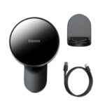 baseus wxjn-01, big energy car mount charger, 15w wireless car charger, magsafe magnetic car mount, qi wireless car charger, dashboard air vent phone holder