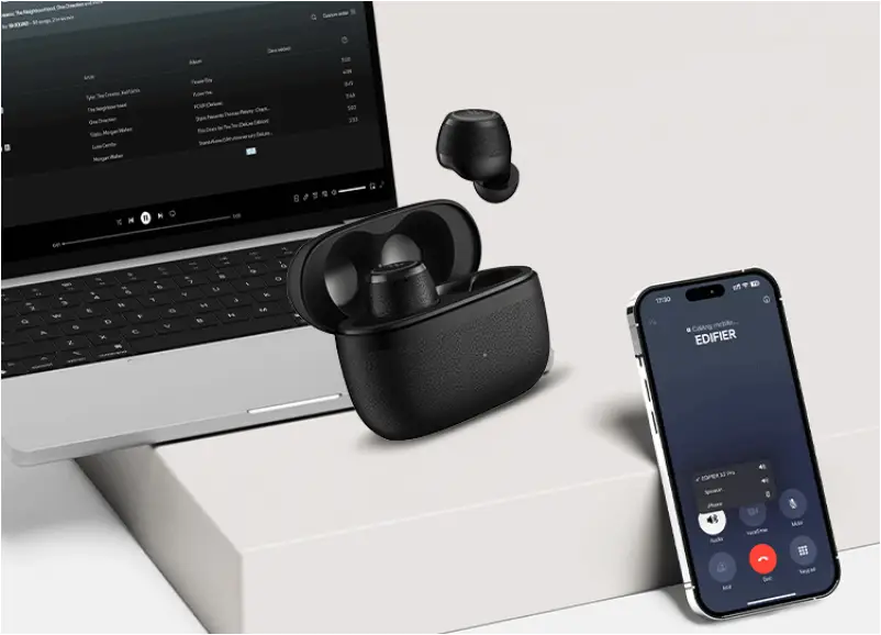 Edifier X3 Pro Wireless Earbuds Edifier X3 Pro wireless earbuds close up audio driver