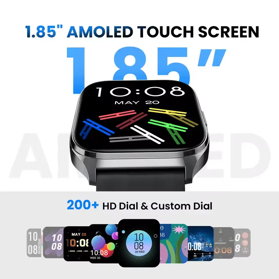 Haylou Watch 3 AMOLED Smartwatch with Voice Calling Haylou Watch 3 smartwatch with 1.85 inch AMOLED touch screen display and premium design