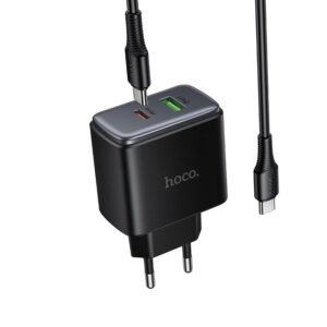 Hoco C158A 45W PD wall charger set main design