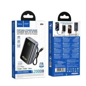 Hoco Q54 Shine fast charging power bank compact premium design