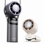 PAVAREAL HF06 3600mAh turbo cooling mini fan with rechargeable battery powerful airflow and portable handheld design for travel outdoor and daily use