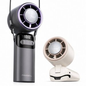 PAVAREAL HF06 3600mAh turbo cooling mini fan with rechargeable battery powerful airflow and portable handheld design for travel outdoor and daily use