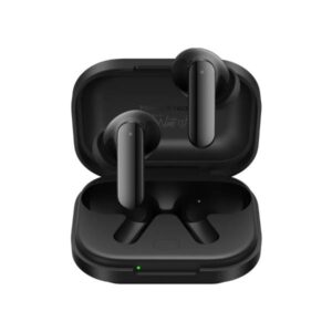 Realme Buds Air 8 Pro earbuds in Master Black with charging case showcasing 60 hours battery life