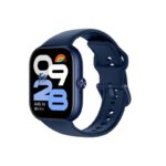 Blue Redmi Watch Move AMOLED smartwatch with Bluetooth calling and silicone strap