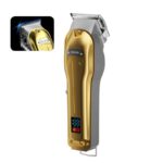Xiaomi ENCHEN Boost 3 gold metal hair clipper with LED display and precision trimming blade