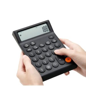 Xiaomi Kaco MATE K1429 12 Digit Multifunction Calculator Large Display Black Desktop Calculator