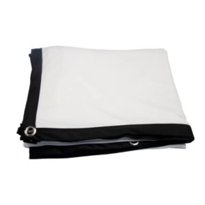 84 Inch Simple Milk Silk Fabric Projector Screen