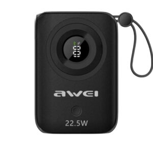 Awei P23K 10000mAh digital display mini power bank