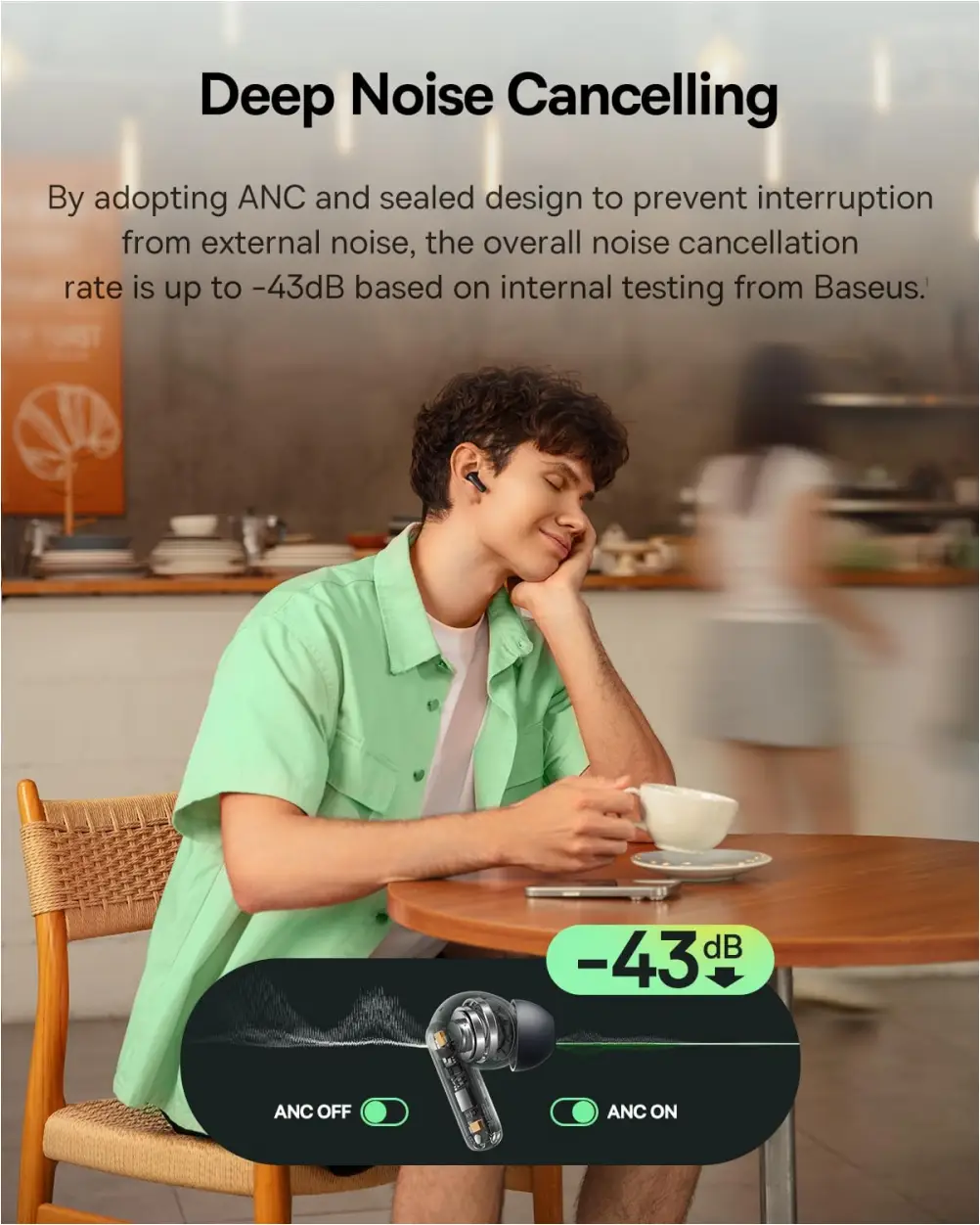 Baseus Bass BP1 noise cancellation SuperBass TWS earbuds