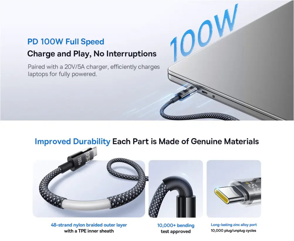 Baseus Display 2 cable design