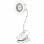 Hoco HX610 Clip Mount Fan with Rechargeable Battery and LED Light