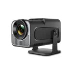 HY320 Mini Android 13 Smart Projector with HD 720P Resolution Glass Lens and Portable Home Theater Design