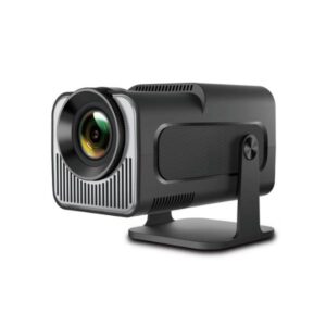 HY320 Mini Android 13 Smart Projector with HD 720P Resolution Glass Lens and Portable Home Theater Design