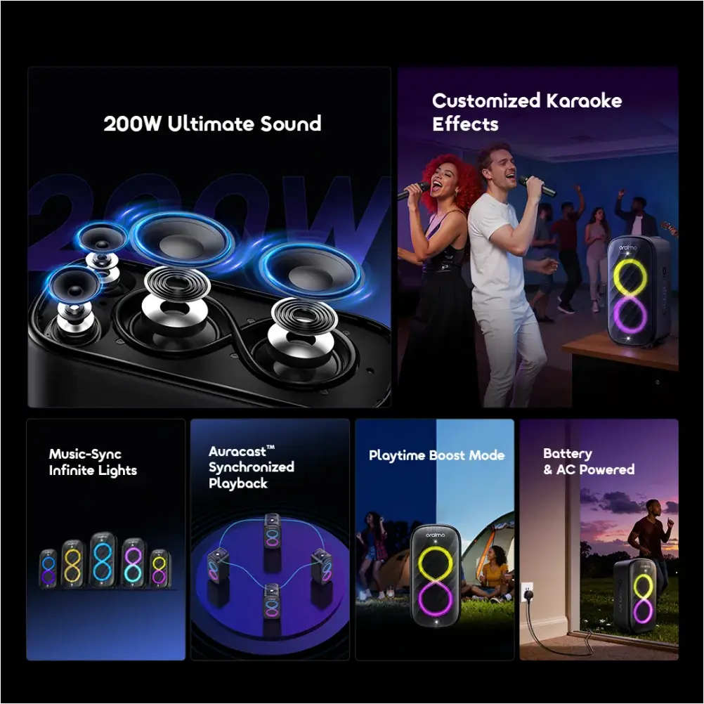 Oraimo Auracast party speaker