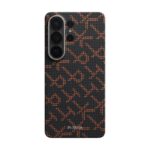 PITAKA Leaping Orange Black Edge Case for Galaxy S26 Ultra Aaron Button edition main design