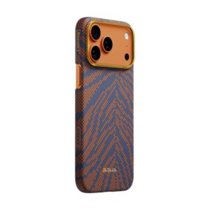 PITAKA Leaping Orange Case S26 Ultra premium orange black design