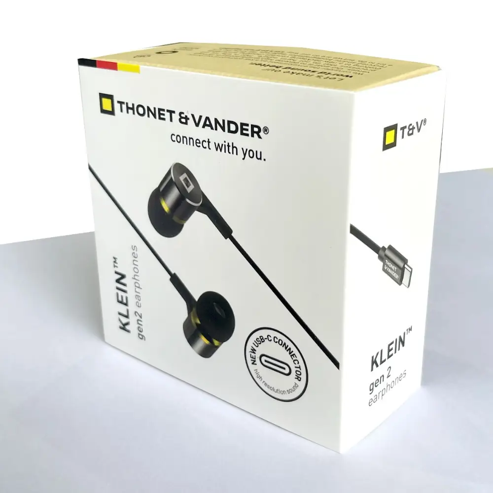 Thonet & Vander KLEIN Gen 2 Type-C Earphone Retail Box Packaging