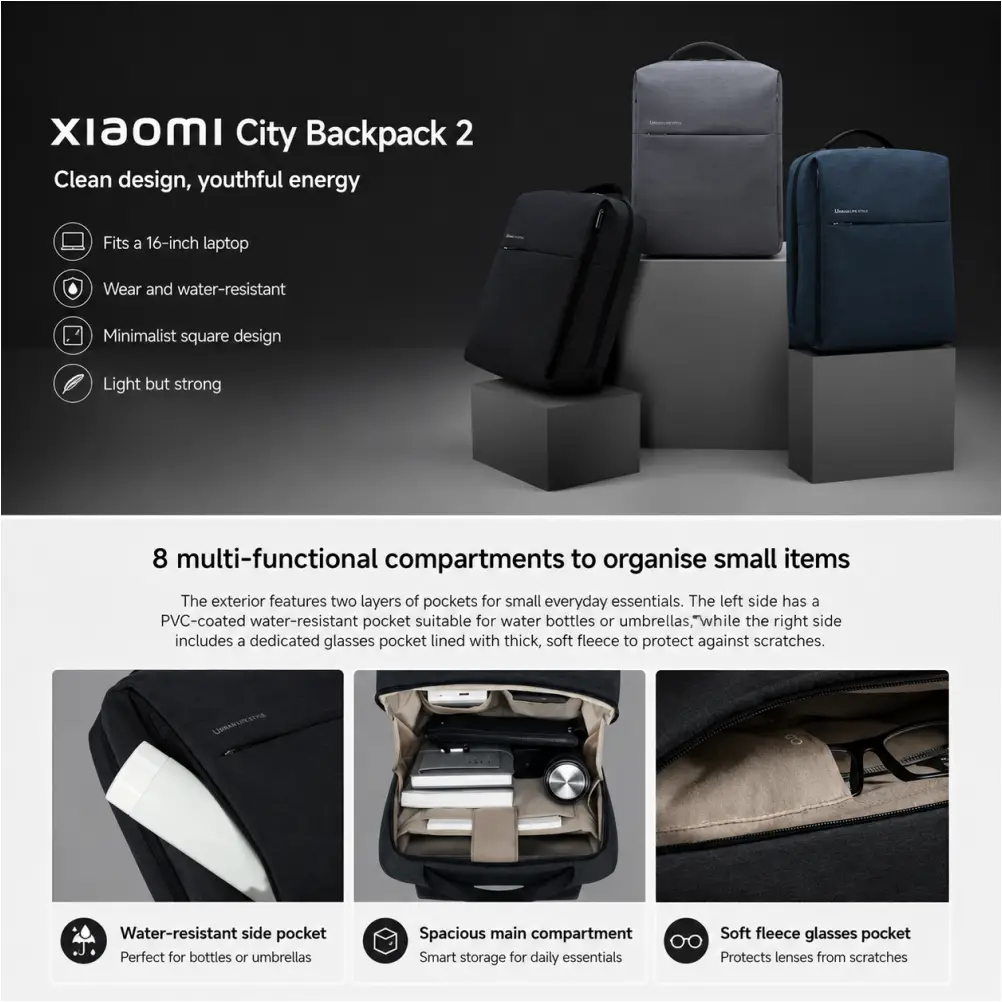 Xiaomi urban laptop backpack