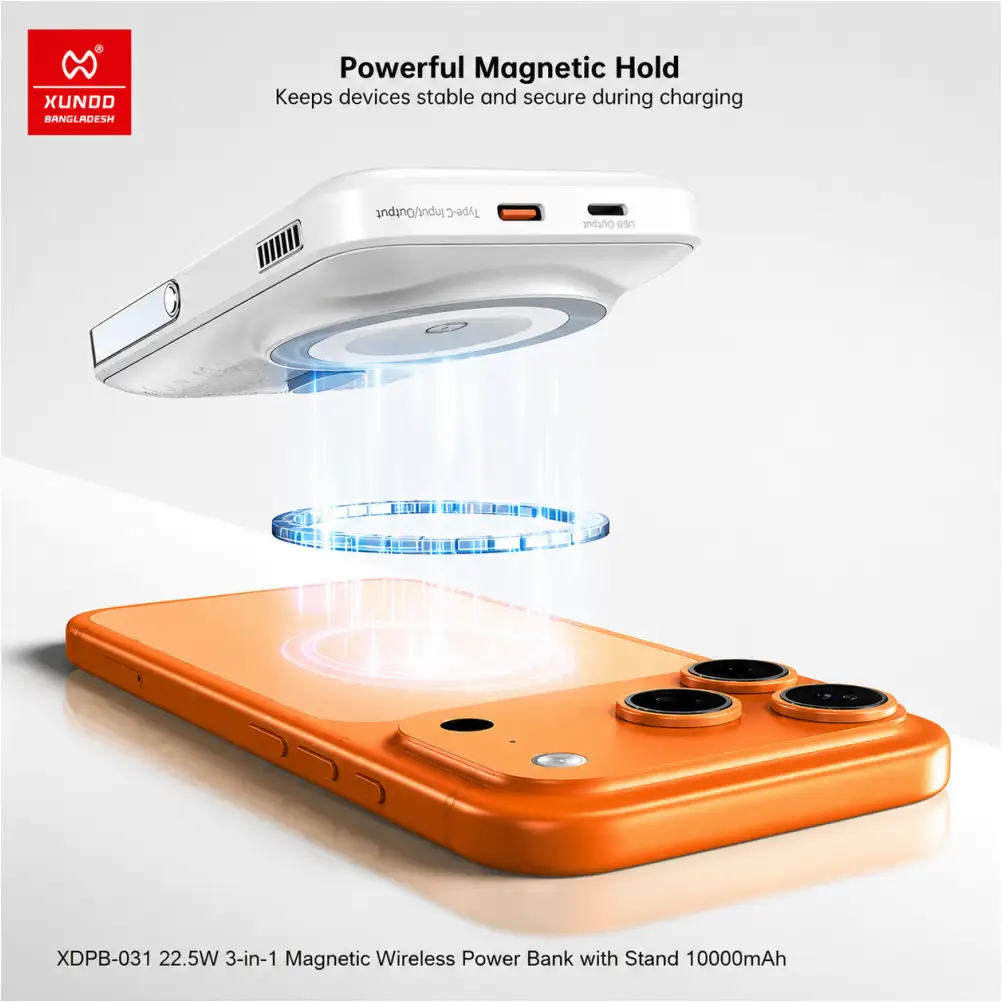 XUNDD 3-in-1 Wireless Charging Power Bank