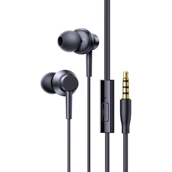 Baseus Encok HZ11 3.5mm Wired Earphone Black Baseus Encok HZ11 3.5mm Wired Earphone in Black with in-line microphone, single-button remote, and 3.5mm AUX connector