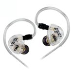 HE Cai Wenji 10mm Single Dynamic Driver In-Ear Monitors with transparent resin shell and detachable 0.78mm 2-pin cable