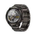 Kospet Tank T4 GPS Special Edition Smart Watch with AMOLED display and black stainless steel strap