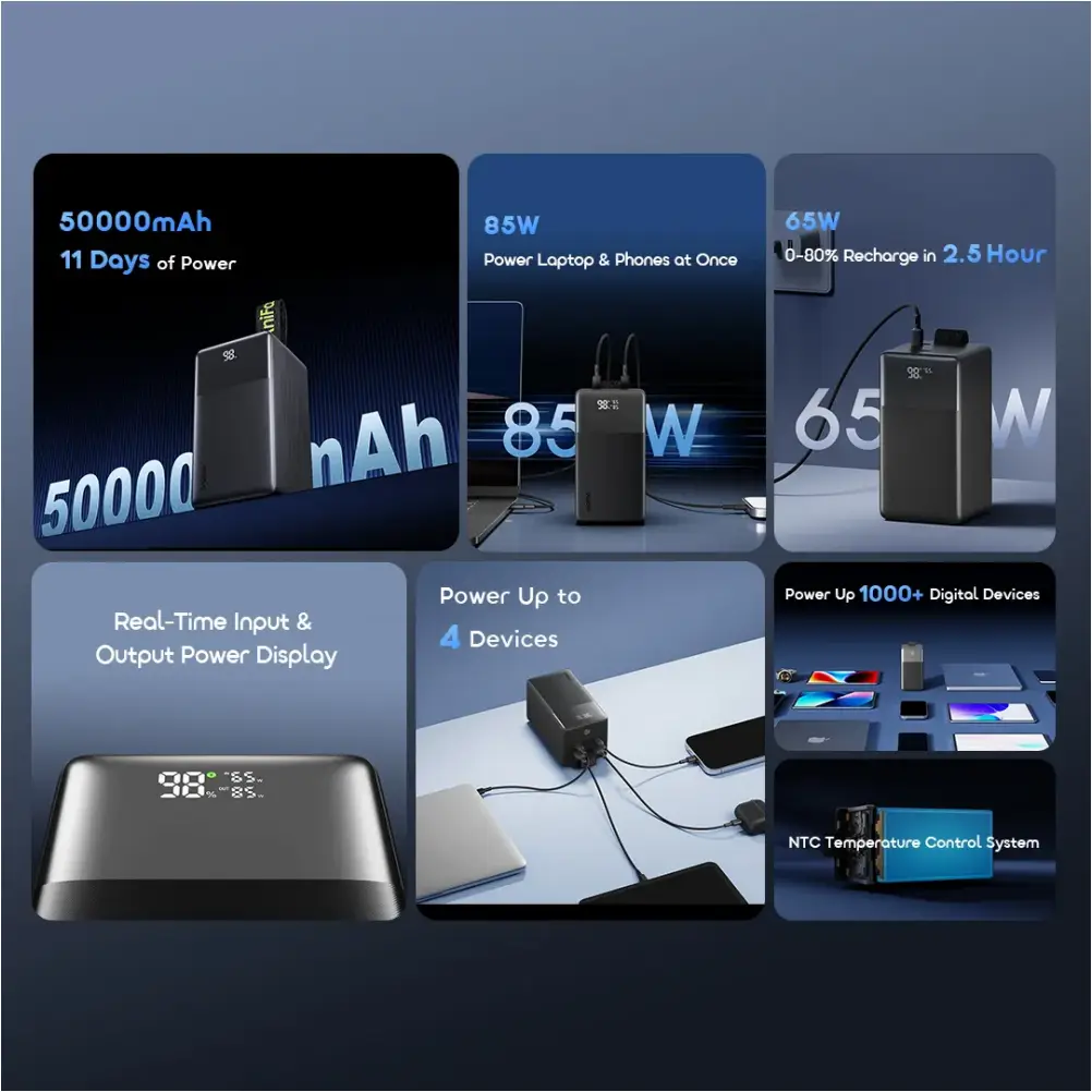 Oraimo 50000mAh fast charging power bank