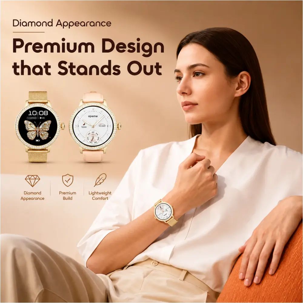 Oraimo Watch Muse 2 OSW-833N 1.32″ AMOLED Smart Watch with HD Calling