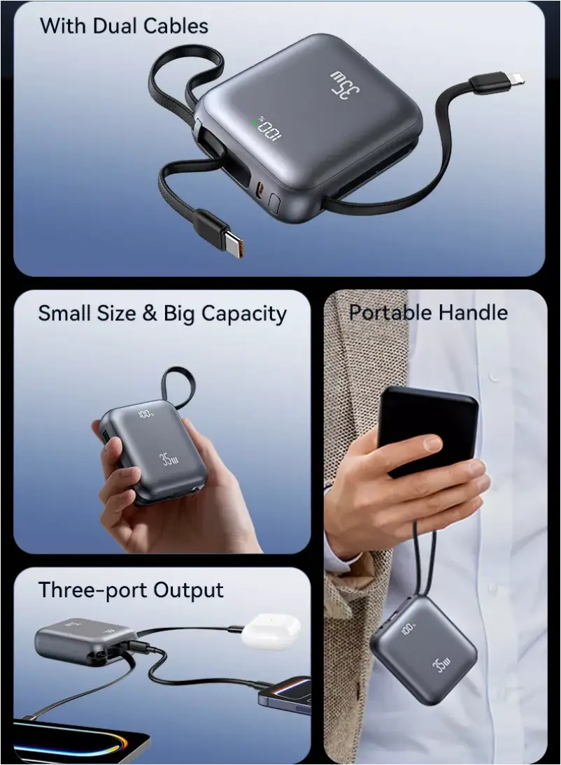 USAMS 35W PD 10000mAh Power Bank USAMS 35W PD Power Bank