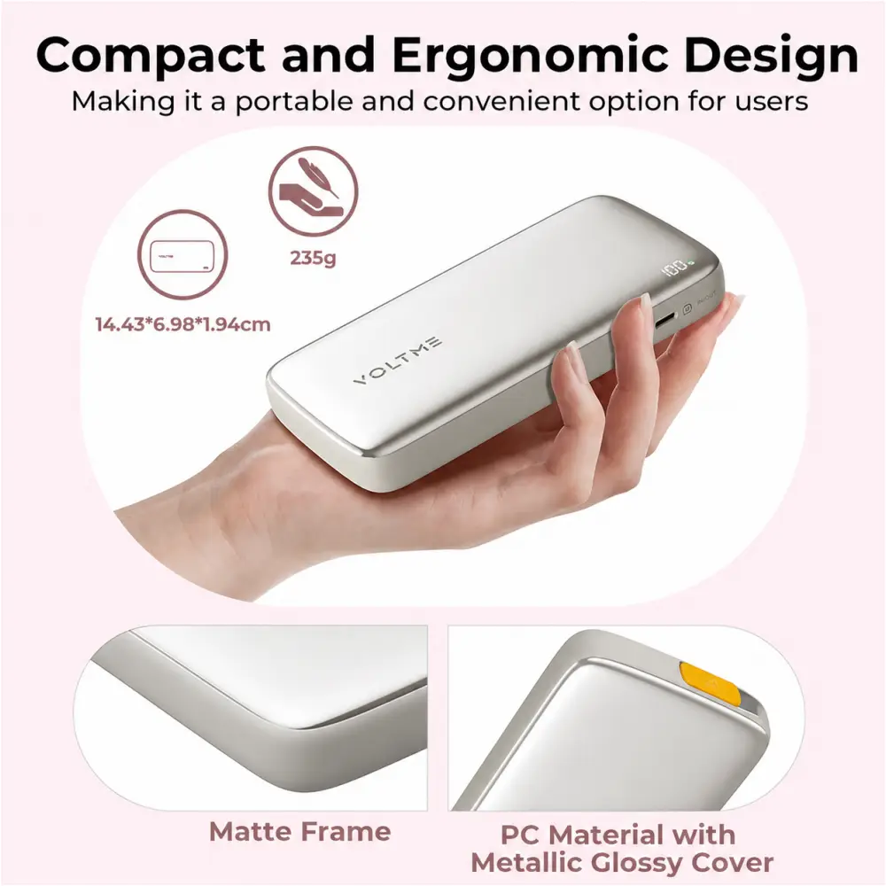 VOLTME Hypercore Rollz 10K Power Bank VOLTME Fast Charging Power Bank