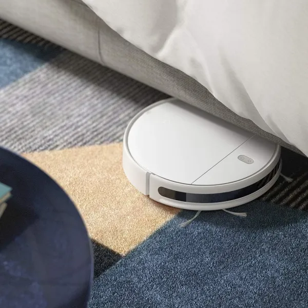 Xiaomi Mi Robot Vacuum-Mop Essential cleaning under a bed with low-profile design