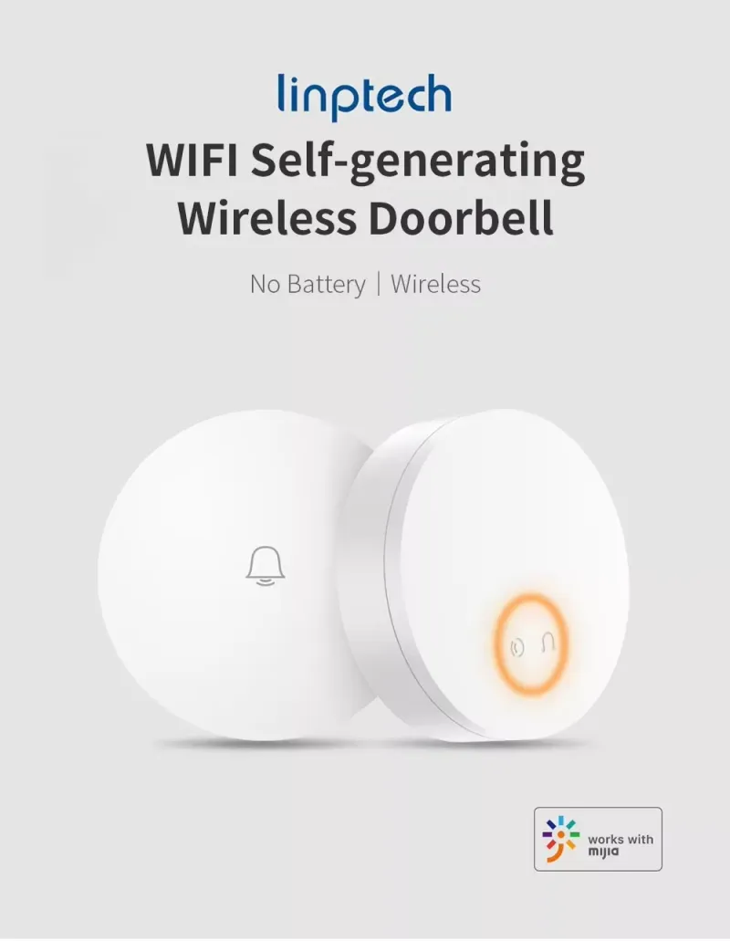 Xiaomi Mijia G6LW Linptech Smart Self-Powered Wireless Doorbell