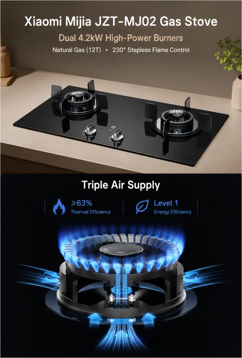 Xiaomi Double Burner Gas Stove