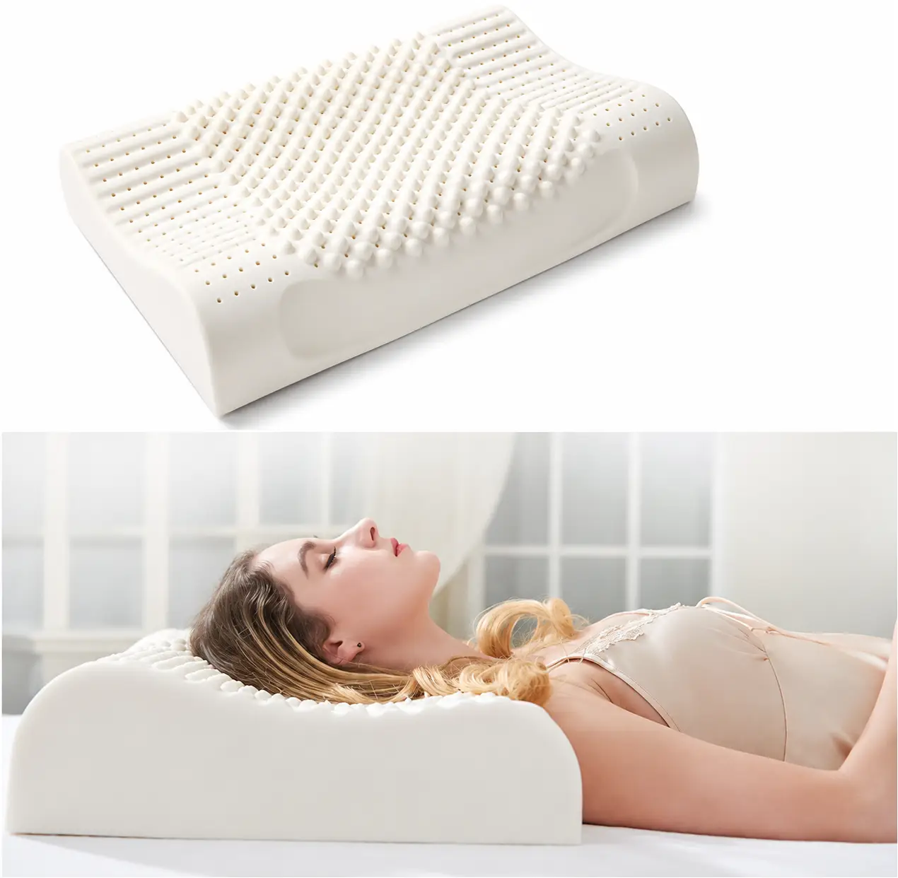 Xiaomi ZX1 Intelligent Sleeping Aid Natural Latex Pillow Xiaomi Cervical Neck Support Pillow
