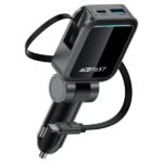 ACEFAST B26 60W Car Charger with Retractable USB-C Cable