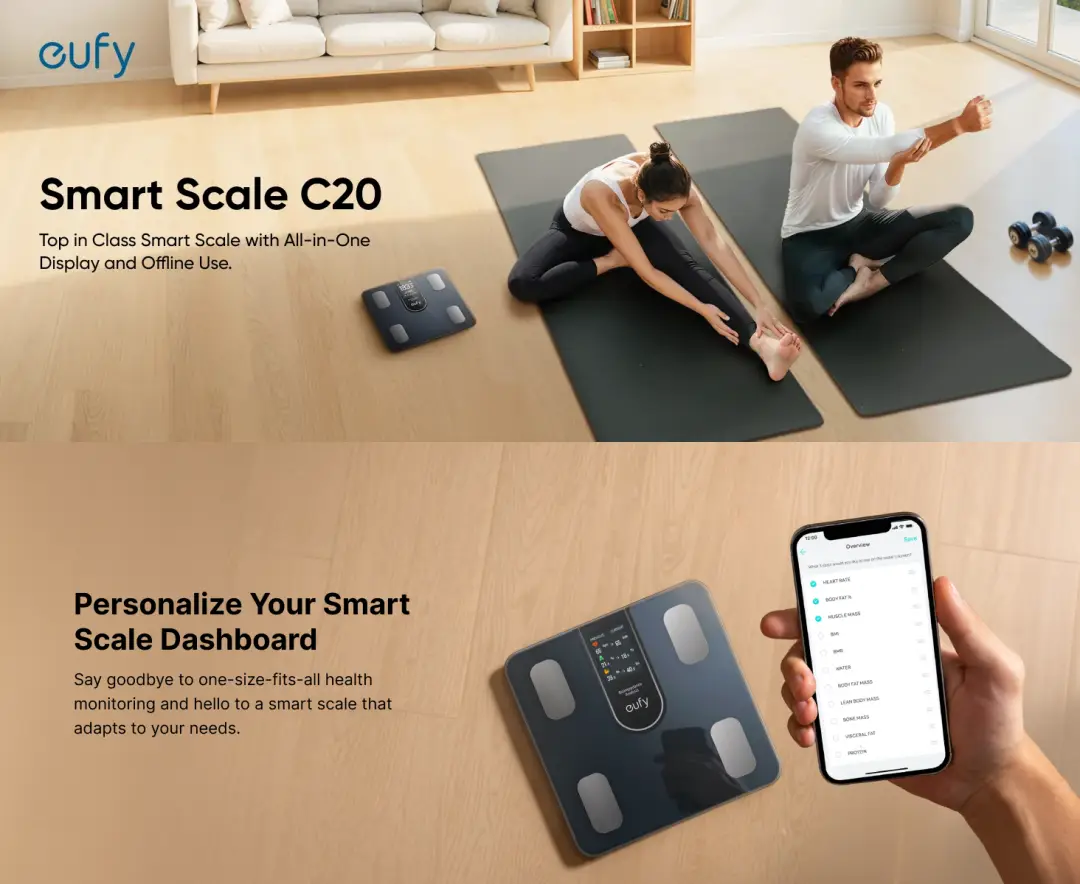 Anker Eufy Smart Scale C20 Body Composition Scale