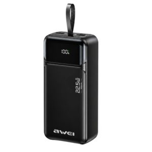AWEI PA-104 22.5W Built-in Cable 30000mAh Power Bank