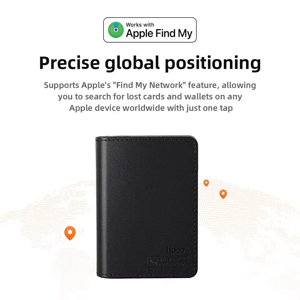 Hoco E91F Smart Wallet with Apple Find My global positioning support