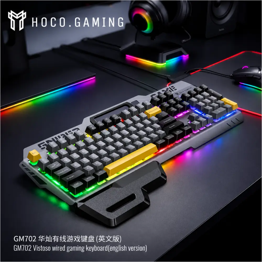 Hoco GM702 Vistoso Wired Gaming Keyboard Hoco GM702 Vistoso Wired Gaming Keyboard