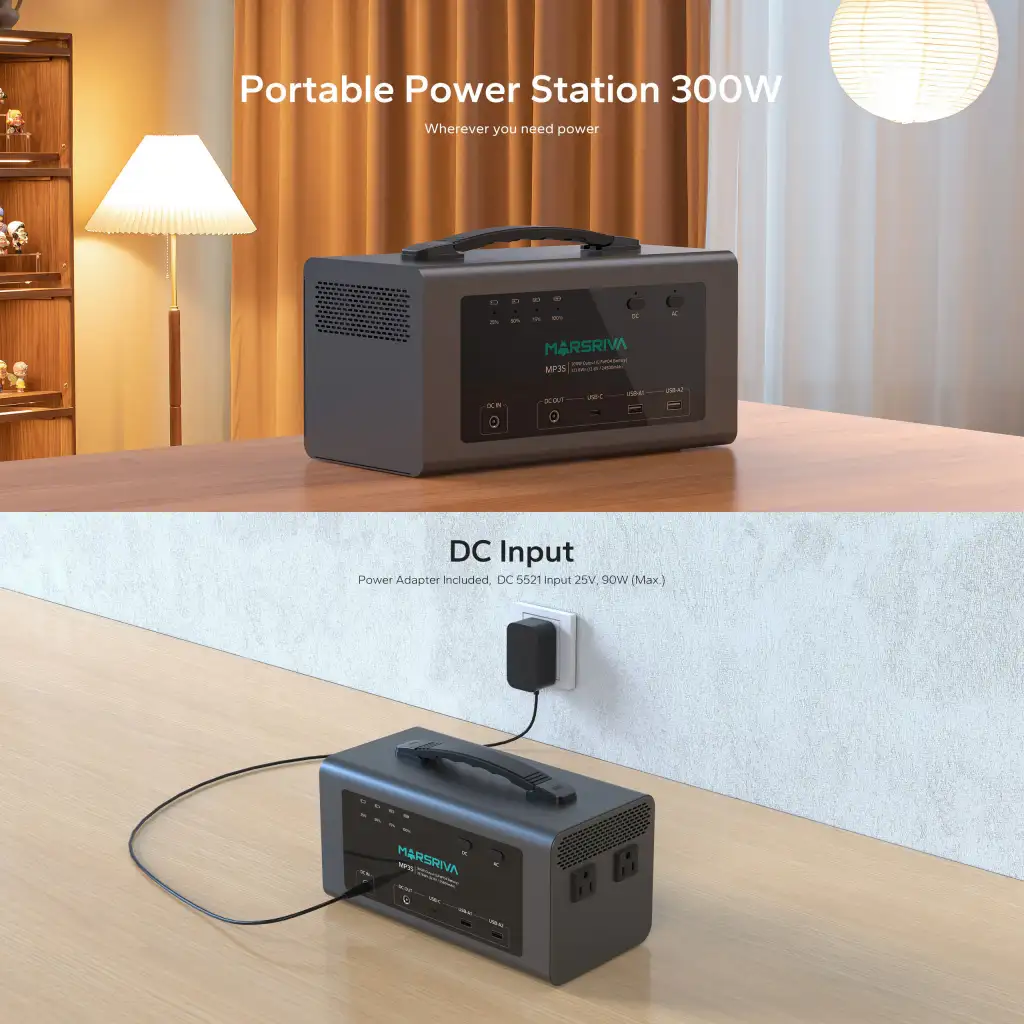Marsriva MP3S 300W Portable Power Station 268.8Wh
