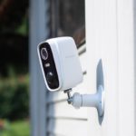 Meari N1 3MP outdoor smart WiFi security camera mounted on wall